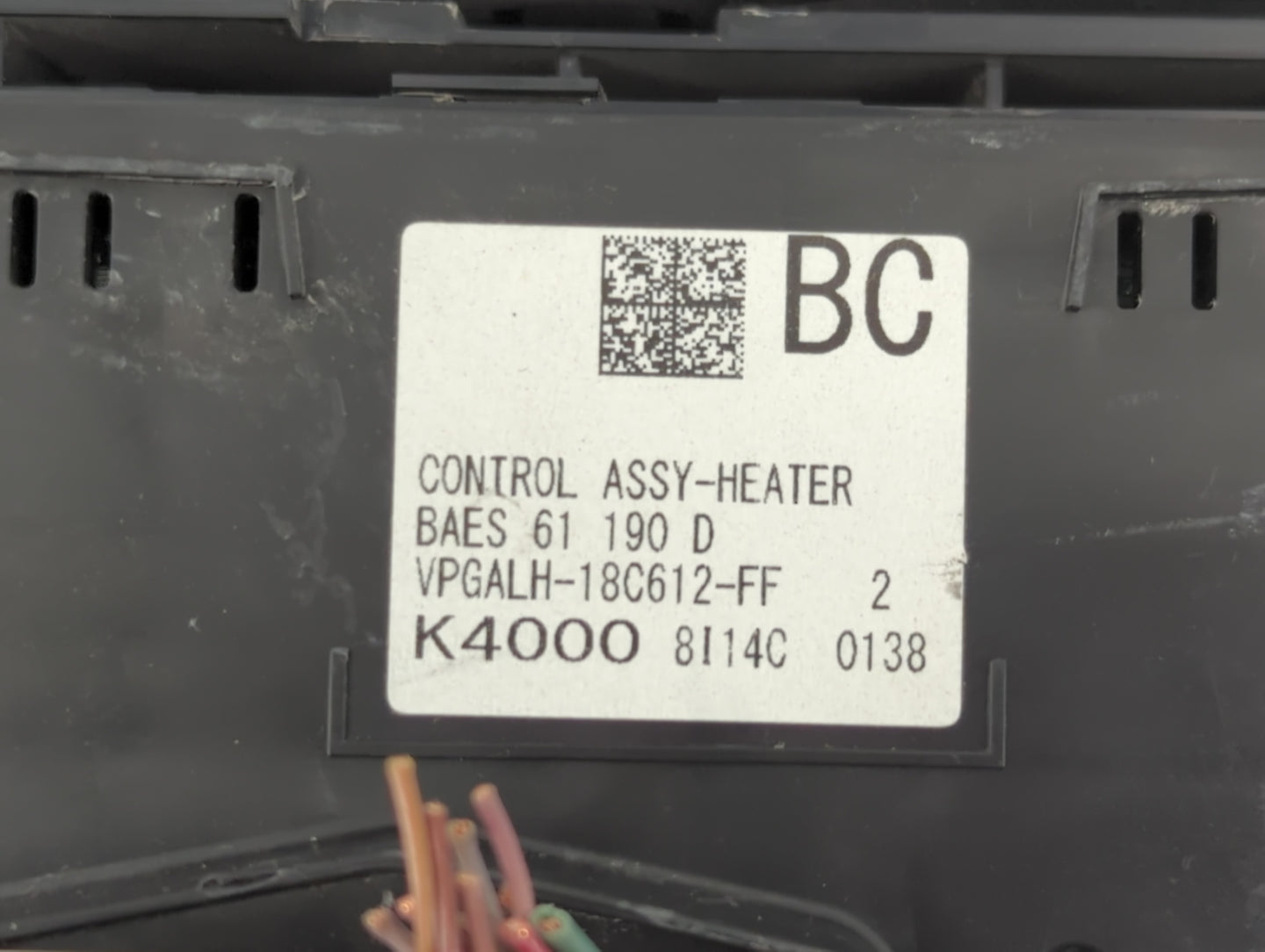 2017-2018 Mazda 3 Climate Control Module Temperature AC/Heater Replacement P/N:K4000 8I14C Fits Fits 2017 2018 OEM Used Auto