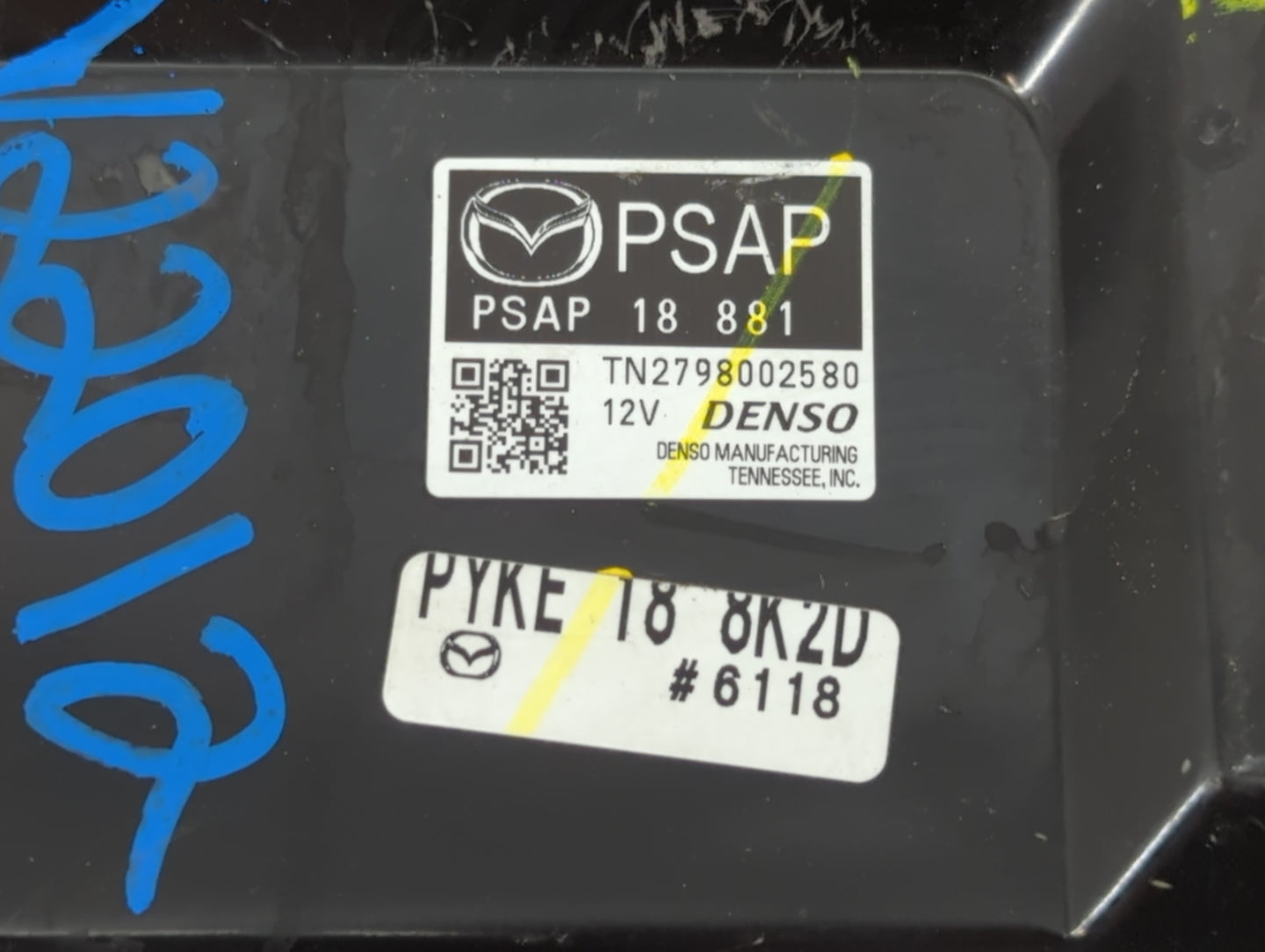 2017-2018 Mazda 3 PCM Engine Control Computer ECU ECM PCU OEM P/N:PYKE 18 8K2D Fits Fits 2017 2018 OEM Used Auto Parts - Oem