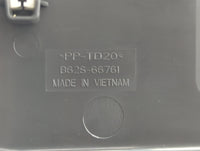 2014-2016 Mazda 3 Fusebox Fuse Box Panel Relay Module P/N:B62S-66761 Fits Fits 2014 2015 2016 OEM Used Auto Parts - Oemuseda