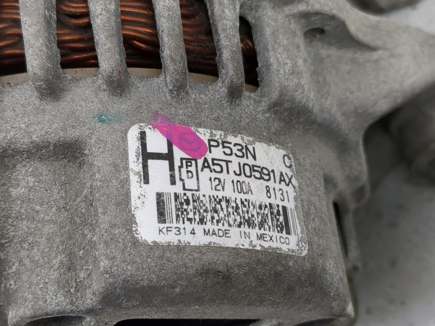 2018 Mazda 3 Alternator Replacement Generator Charging Assembly Engine OEM Fits Fits 2016 2017 2019 2020 2021 2022 OEM Used 