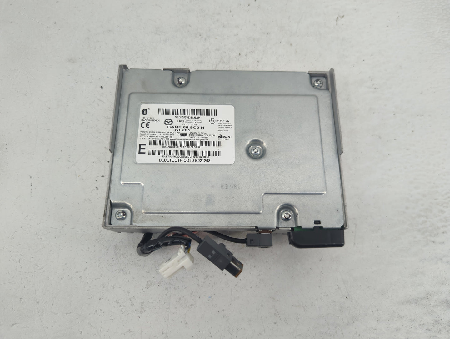 2014-2016 Mazda 3 Radio AM FM Cd Player Receiver Replacement Fits Fits 2014 2015 2016 OEM Used Auto Parts - Oemusedautoparts
