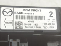 2014-2016 Mazda 3 Fusebox Fuse Box Panel Relay Module P/N:BACS-675X0 Fits Fits 2014 2015 2016 OEM Used Auto Parts - Oemuseda