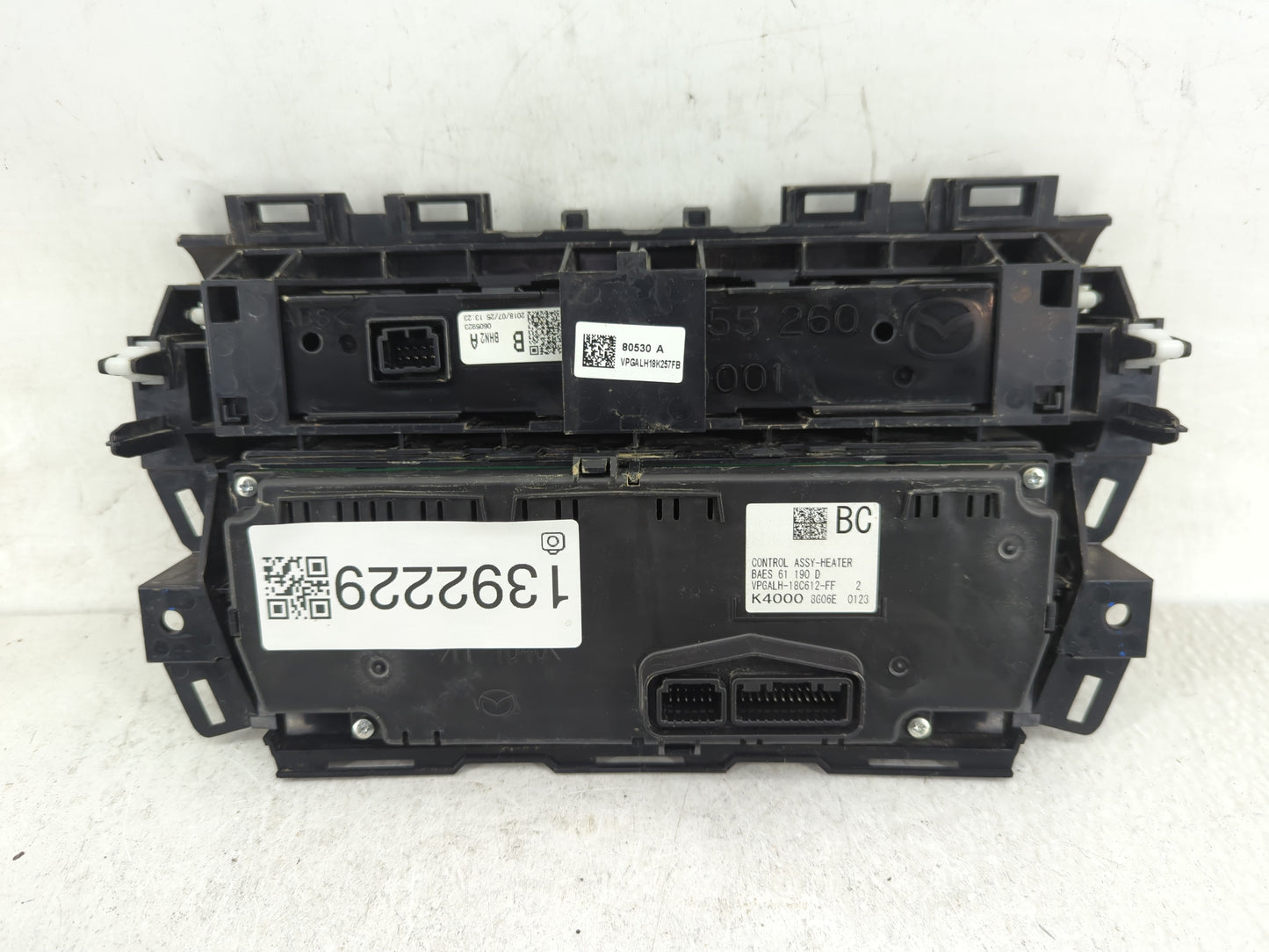 2017-2018 Mazda 3 Climate Control Module Temperature AC/Heater Replacement P/N:VPGALH-18C612-FF Fits Fits 2017 2018 OEM Used