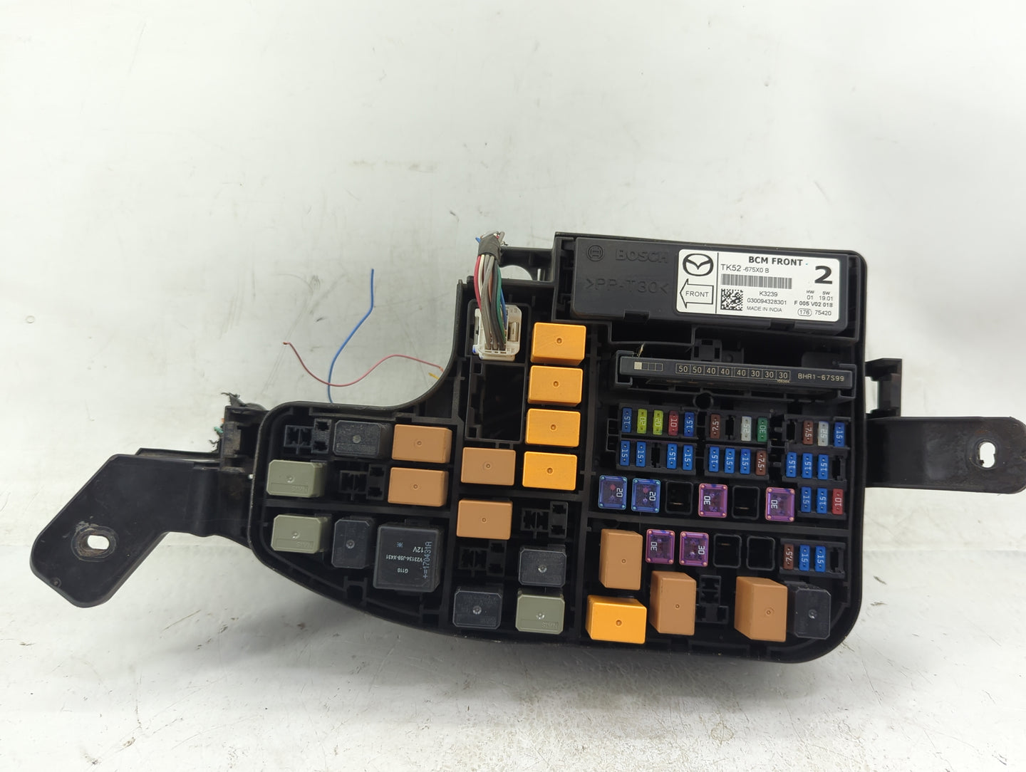 2014-2016 Mazda 3 Fusebox Fuse Box Panel Relay Module Fits Fits 2014 2015 2016 OEM Used Auto Parts - Oemusedautoparts1.com