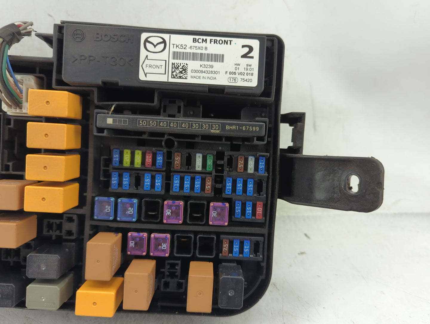 2014-2016 Mazda 3 Fusebox Fuse Box Panel Relay Module Fits Fits 2014 2015 2016 OEM Used Auto Parts - Oemusedautoparts1.com