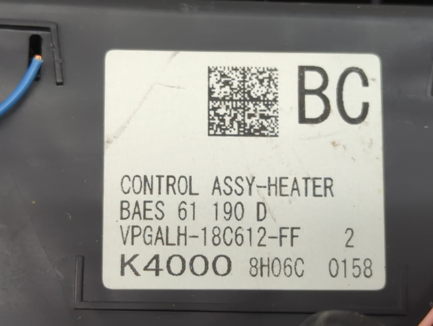 2017-2018 Mazda 3 Climate Control Module Temperature AC/Heater Replacement P/N:VPGALH-18C612-FF Fits Fits 2017 2018 OEM Used