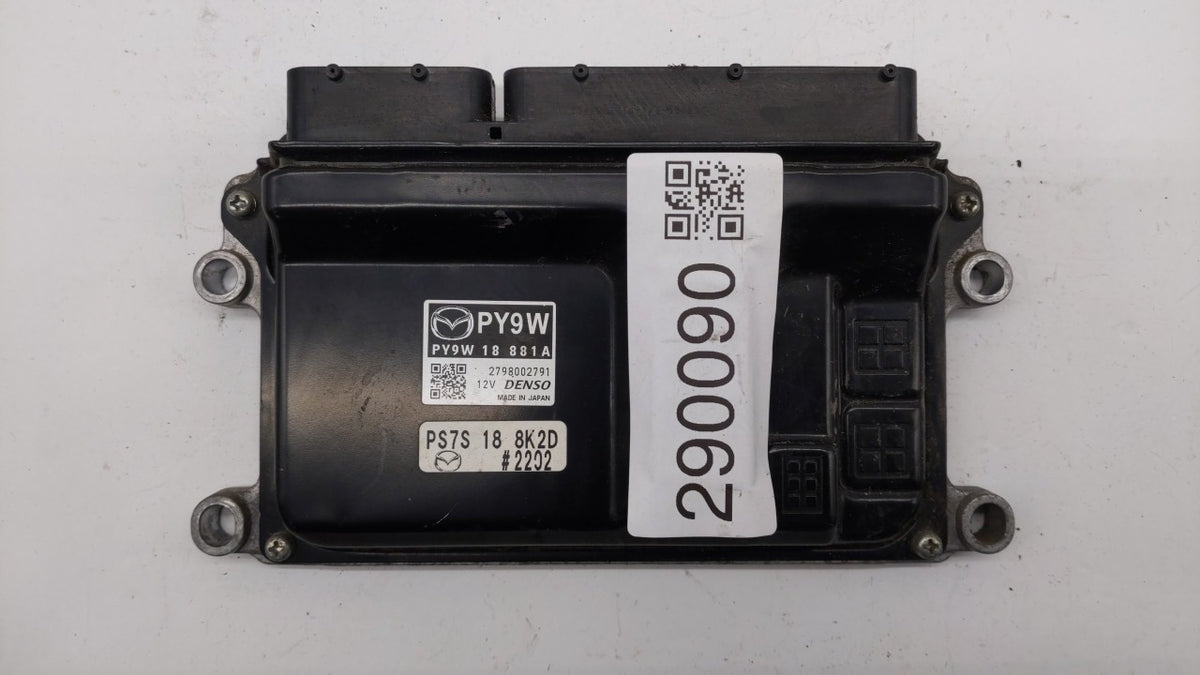 2017-2018 Mazda 3 PCM Engine Control Computer ECU ECM PCU OEM P/N:PSAP 18 881 PY9W 18 881A, PY9W 18 881 Fits Fits 2016 2017 