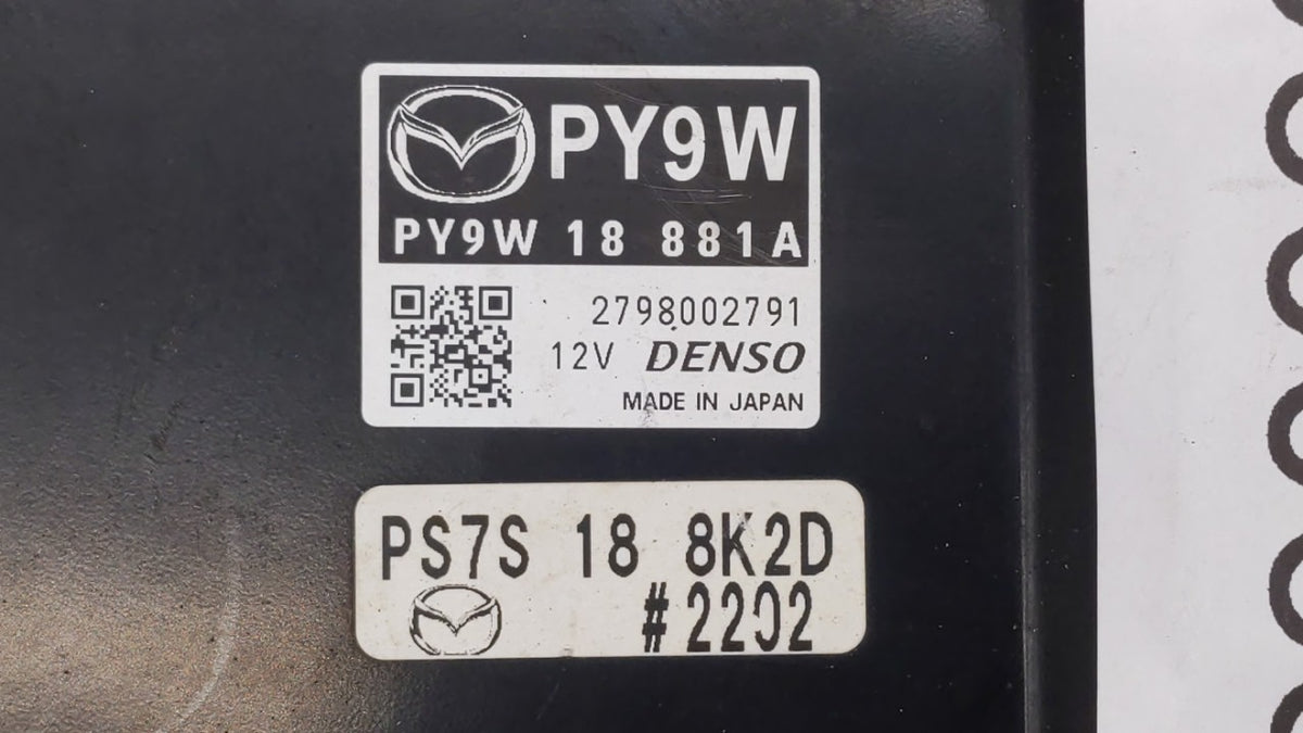 2017-2018 Mazda 3 PCM Engine Control Computer ECU ECM PCU OEM P/N:PSAP 18 881 PY9W 18 881A, PY9W 18 881 Fits Fits 2016 2017 