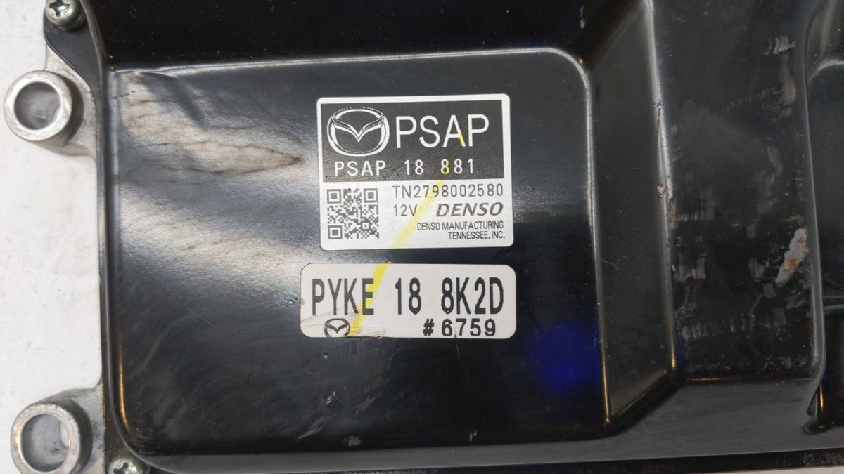 2017-2018 Mazda 3 PCM Engine Control Computer ECU ECM PCU OEM P/N:PSAP 18 881 PY9W 18 881A, PY9W 18 881 Fits Fits 2016 2017 