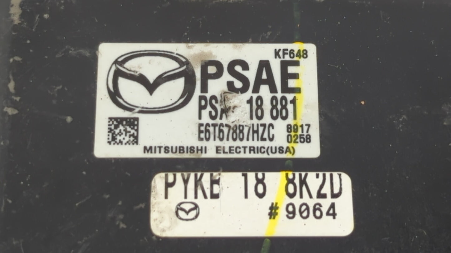 2017-2018 Mazda 3 PCM Engine Control Computer ECU ECM PCU OEM P/N:PSAP 18 881 PY9W 18 881A, PY9W 18 881 Fits Fits 2016 2017 