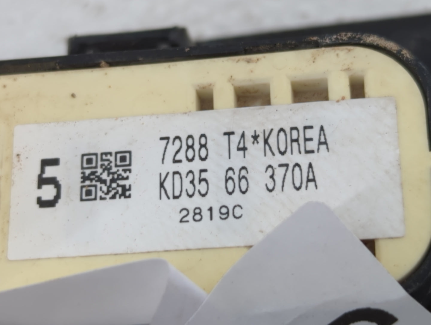 2018 Mazda 3 Passenger Right Power Window Switch Kd35 66 370a - Oemusedautoparts1.com