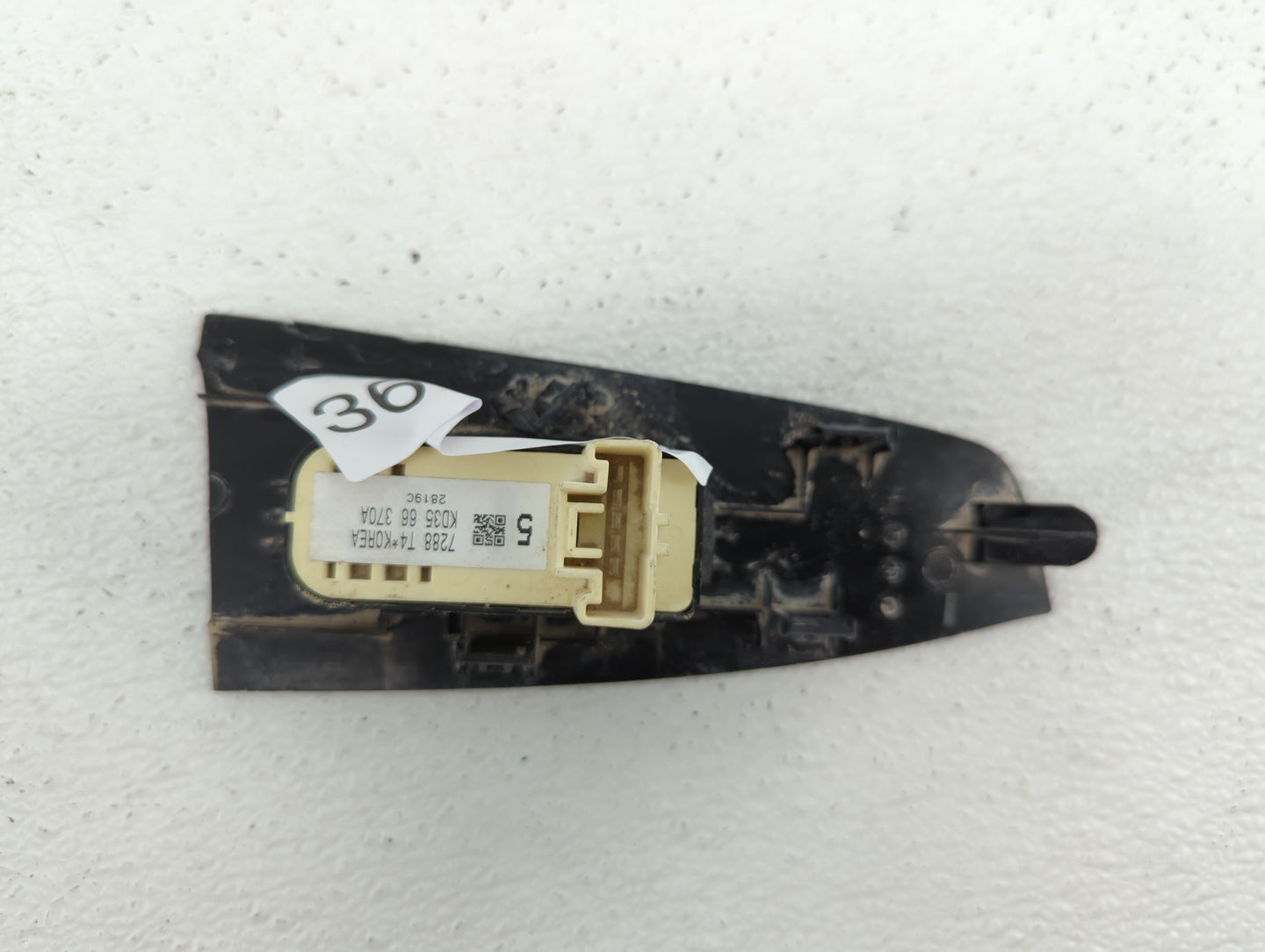 2018 Mazda 3 Passenger Right Power Window Switch Kd35 66 370a - Oemusedautoparts1.com
