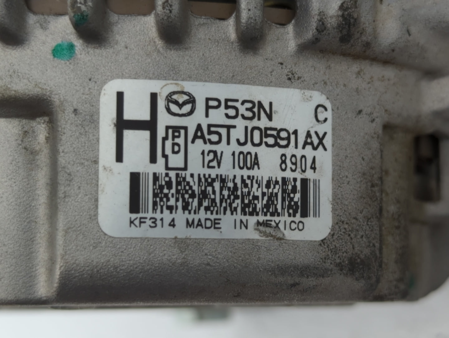 2018 Mazda 3 Alternator Replacement Generator Charging Assembly Engine OEM P/N:A5T J0591AX Fits OEM Used Auto Parts - Oemuse