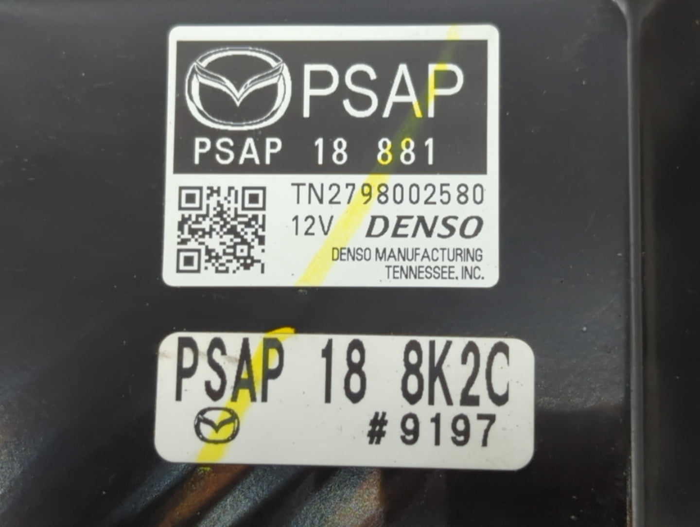 2017-2018 Mazda 3 PCM Engine Control Computer ECU ECM PCU OEM P/N:PSAP 18 8K2C PSAP 18 881 Fits Fits 2017 2018 OEM Used Auto