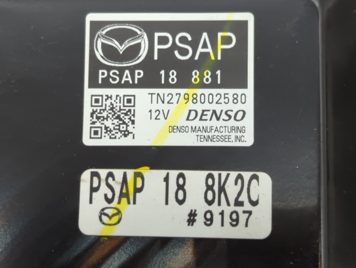 2017-2018 Mazda 3 PCM Engine Control Computer ECU ECM PCU OEM P/N:PSAP 18 8K2C PSAP 18 881 Fits Fits 2017 2018 OEM Used Auto