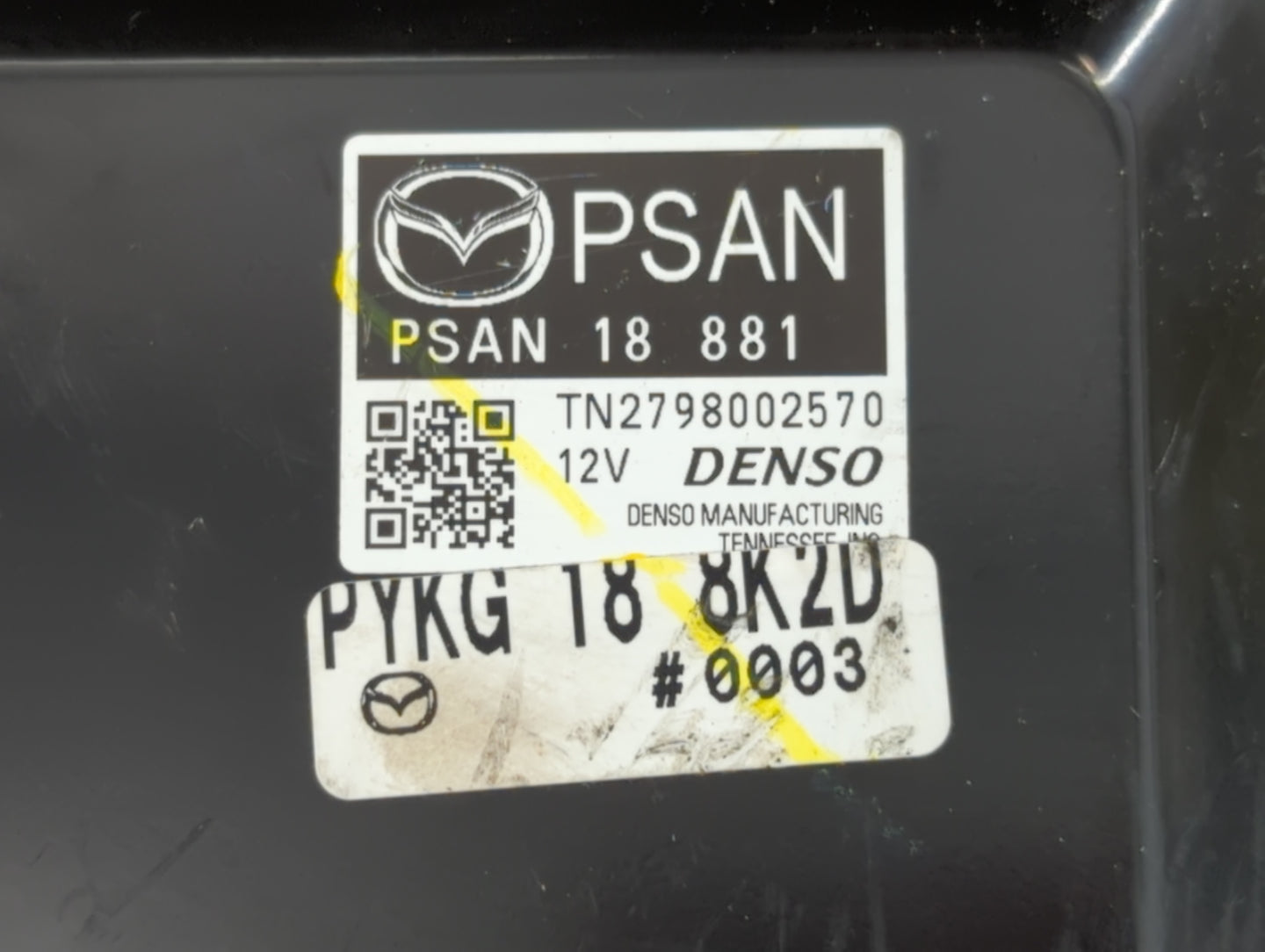 2017-2018 Mazda 3 PCM Engine Control Computer ECU ECM PCU OEM P/N:TN2798002570 PSAP 18 881 Fits Fits 2017 2018 OEM Used Auto