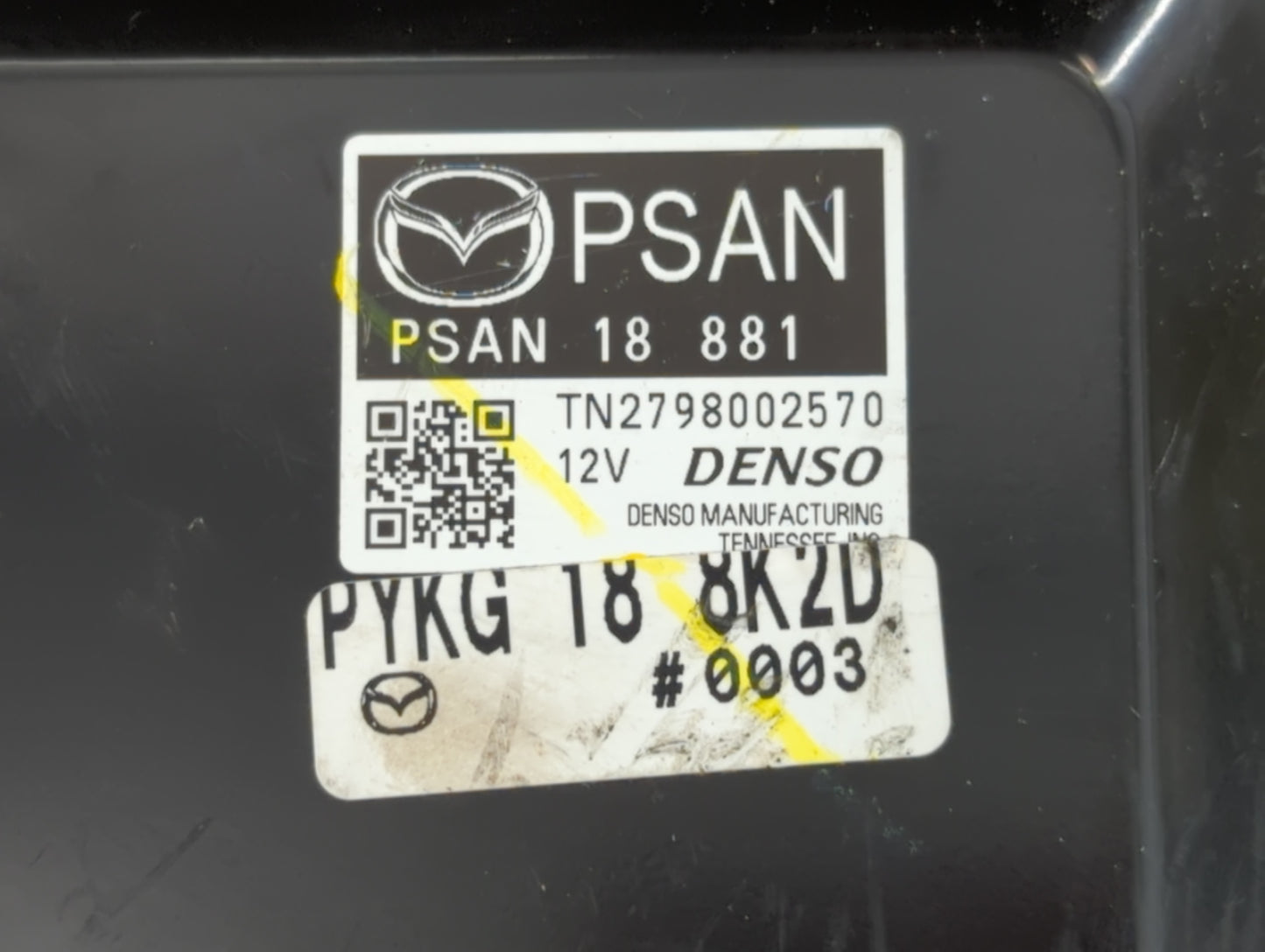 2017-2018 Mazda 3 PCM Engine Control Computer ECU ECM PCU OEM P/N:TN2798002570 PSAP 18 881 Fits Fits 2017 2018 OEM Used Auto