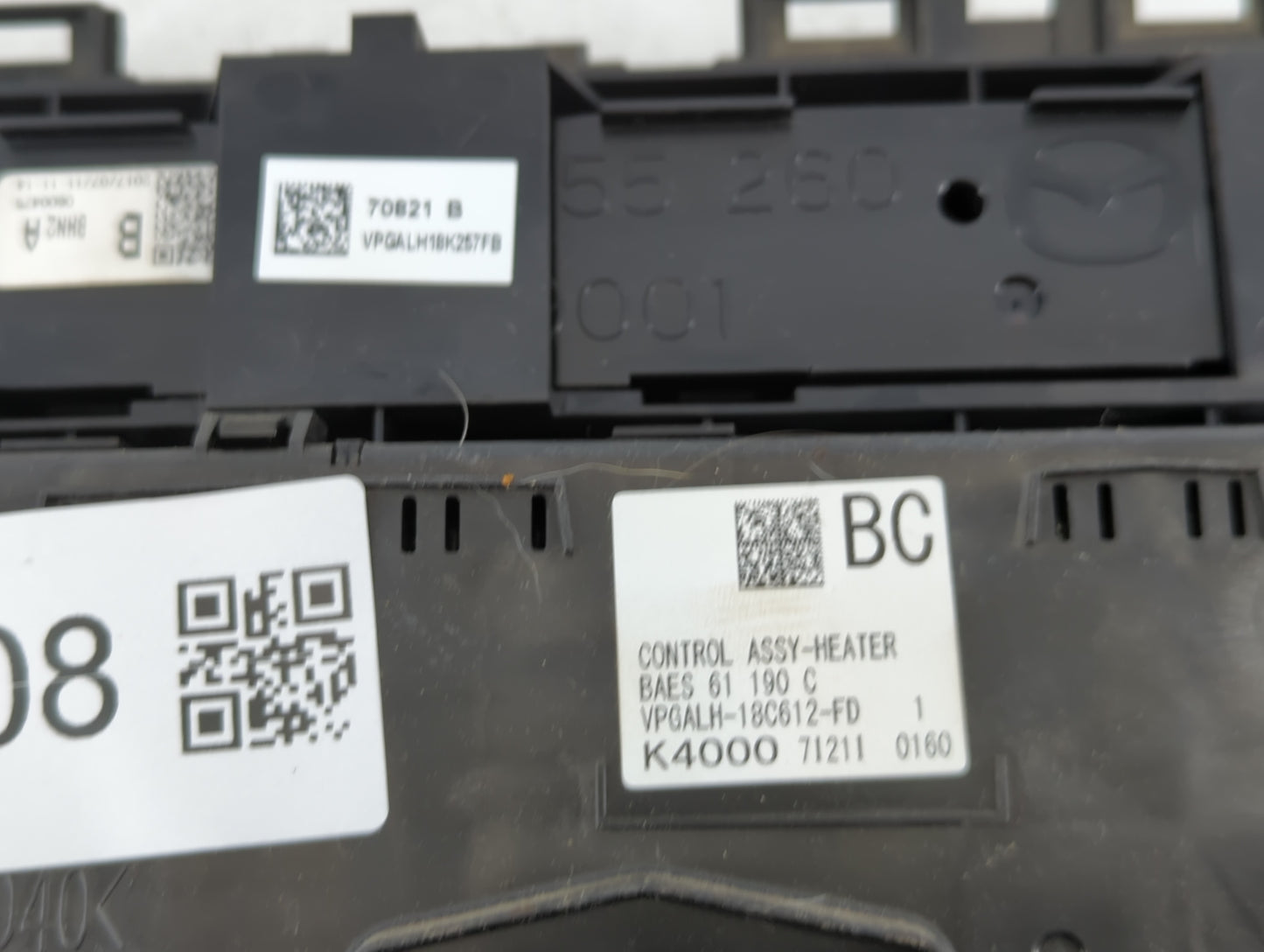 2017-2018 Mazda 3 Climate Control Module Temperature AC/Heater Replacement P/N:K4000 71211 0160 Fits Fits 2017 2018 OEM Used