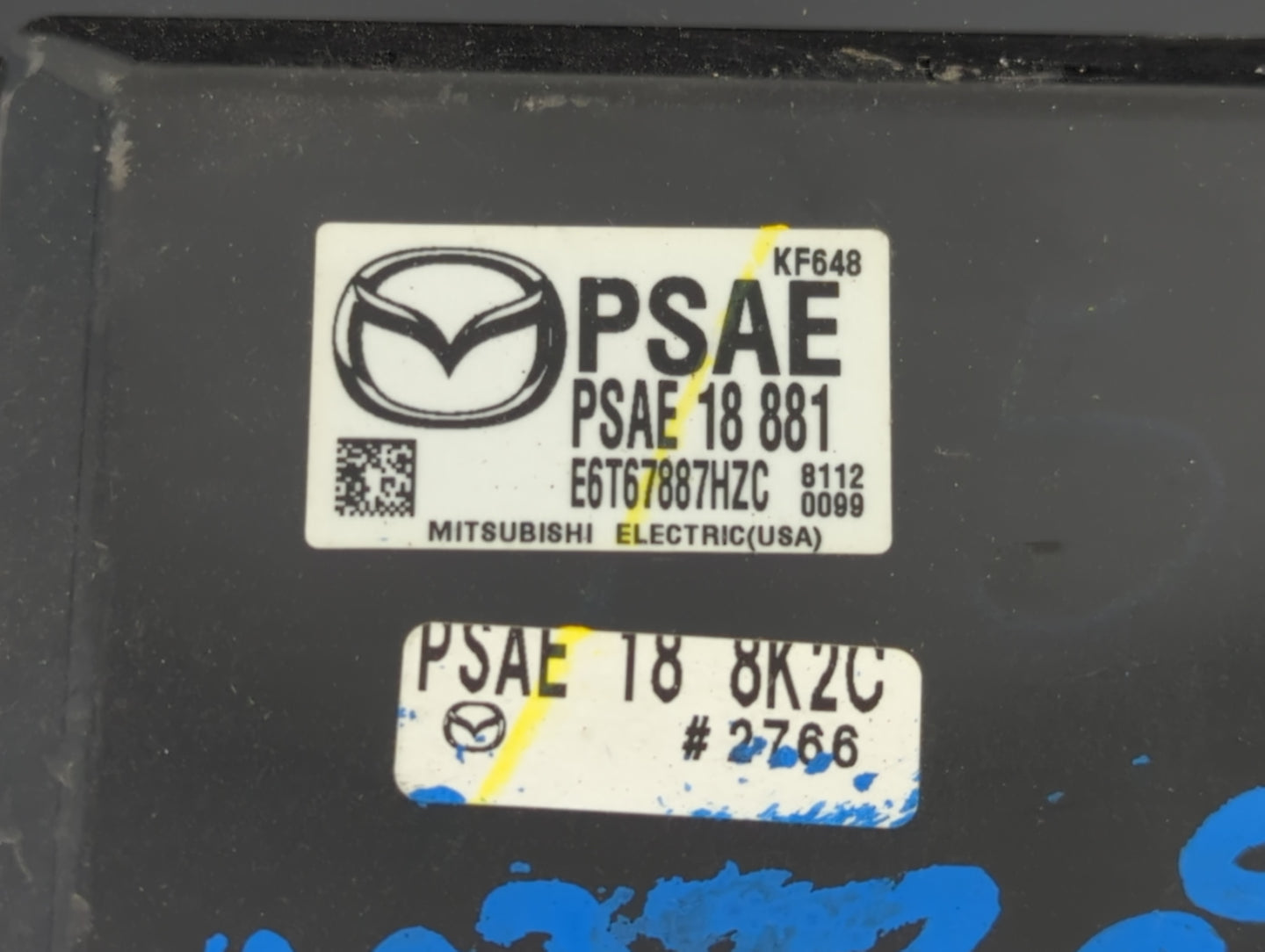 2017-2018 Mazda 3 PCM Engine Control Computer ECU ECM PCU OEM P/N:PSAE 18 881 Fits Fits 2016 2017 2018 OEM Used Auto Parts -