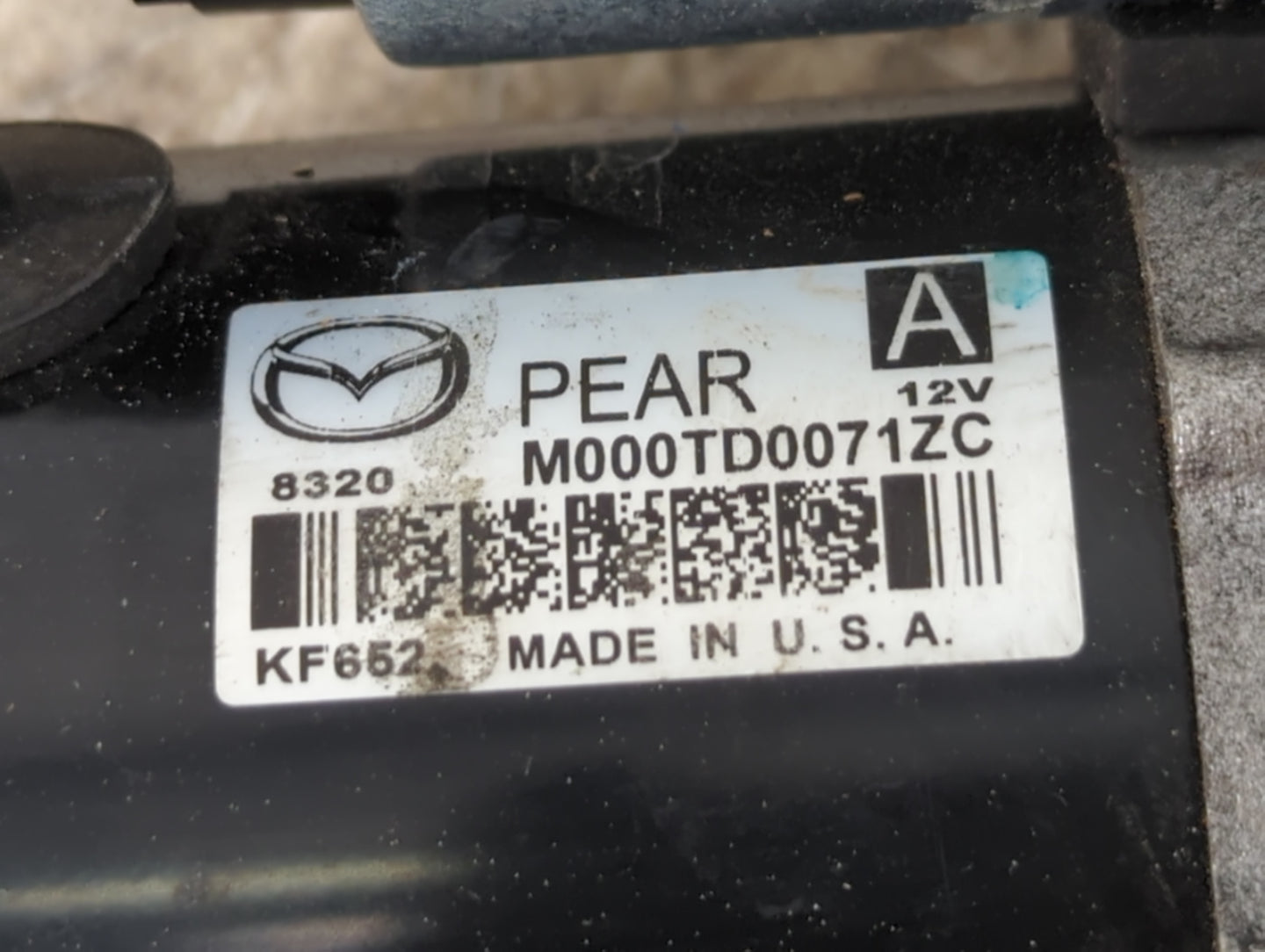 2012-2022 Mazda 3 Car Starter Motor Solenoid OEM P/N:M000TD0071ZC Fits Fits 2012 2013 2014 2015 2016 2017 2018 2019 2020 202