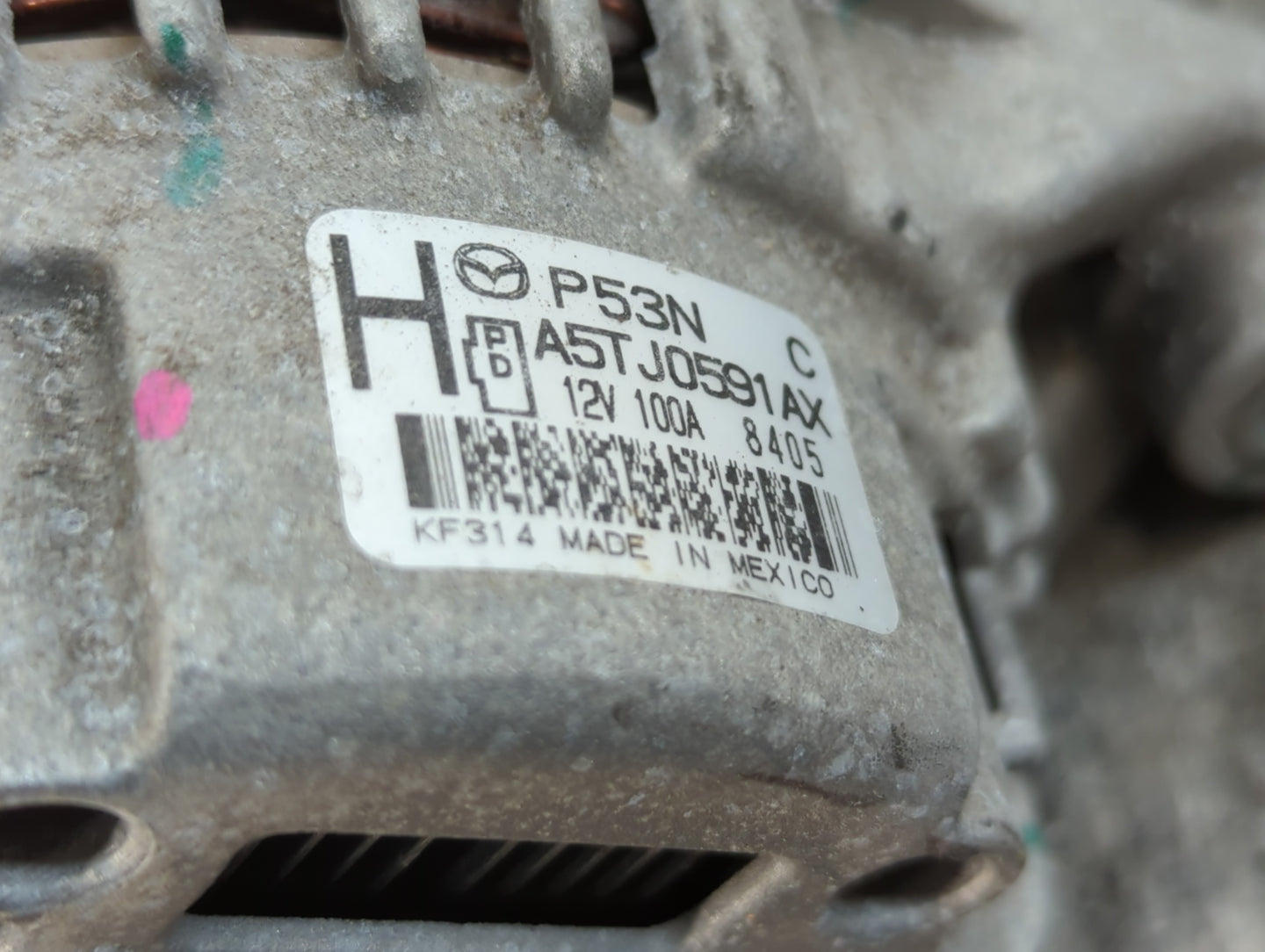 2018 Mazda 3 Alternator Replacement Generator Charging Assembly Engine OEM P/N:A5TJ0591AX Fits Fits 2016 2017 2019 2020 2021