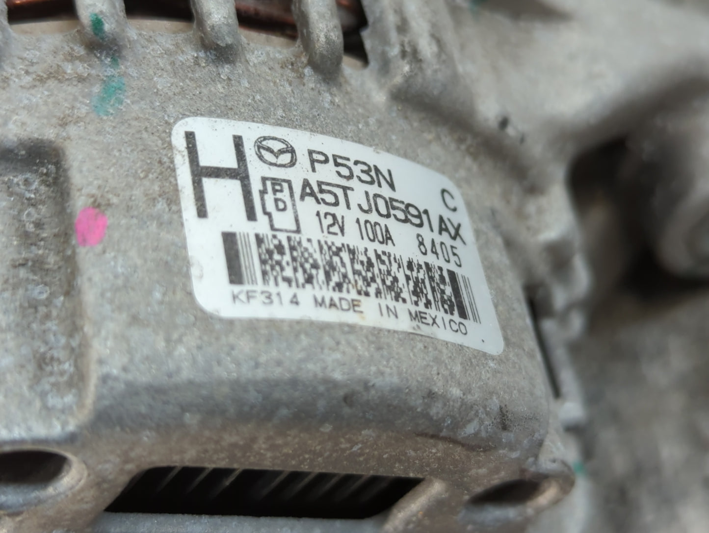 2018 Mazda 3 Alternator Replacement Generator Charging Assembly Engine OEM P/N:A5TJ0591AX Fits Fits 2016 2017 2019 2020 2021