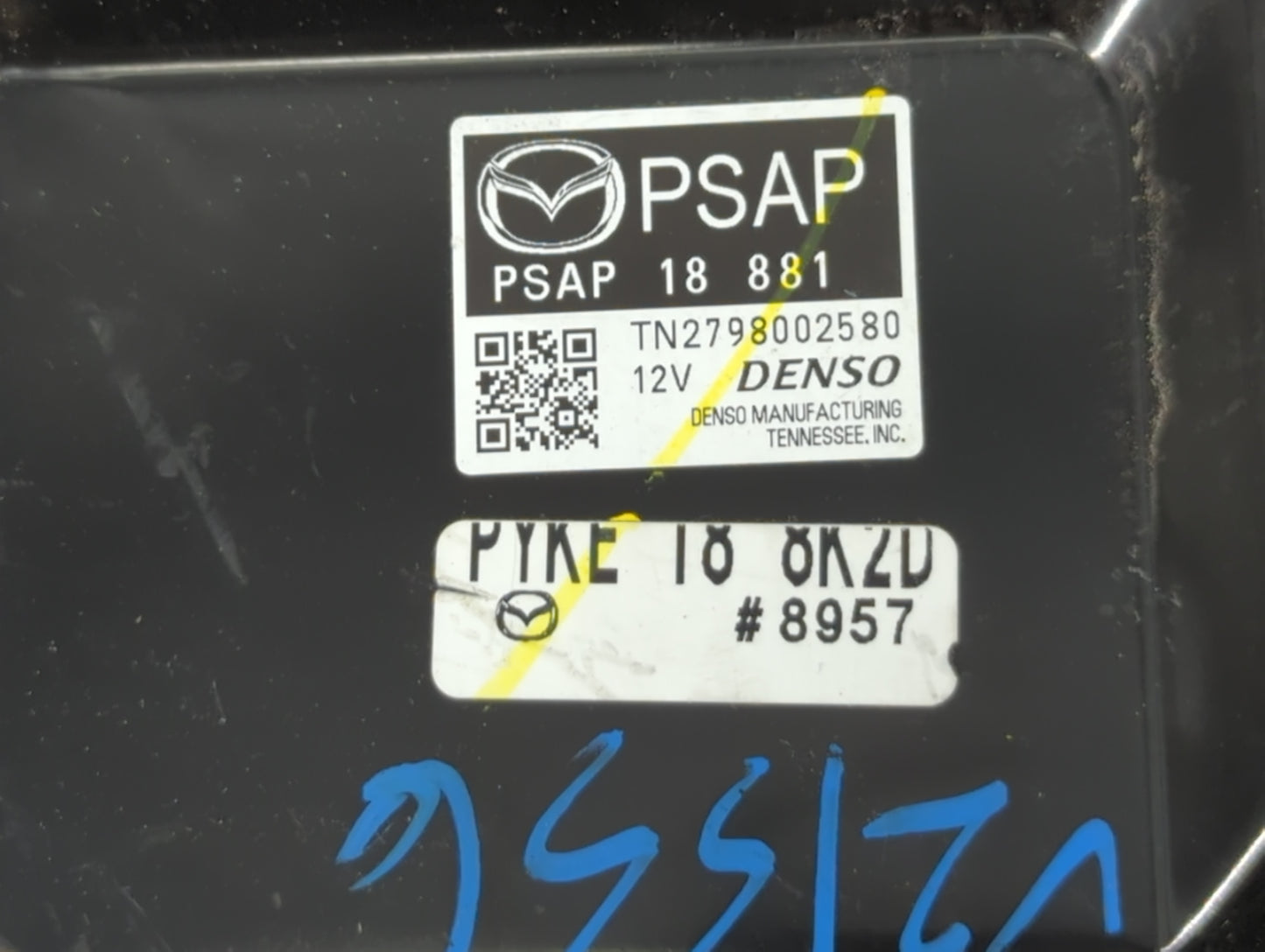 2017-2018 Mazda 3 PCM Engine Control Computer ECU ECM PCU OEM P/N:2798002580 PSAP 18 881 Fits Fits 2017 2018 OEM Used Auto P