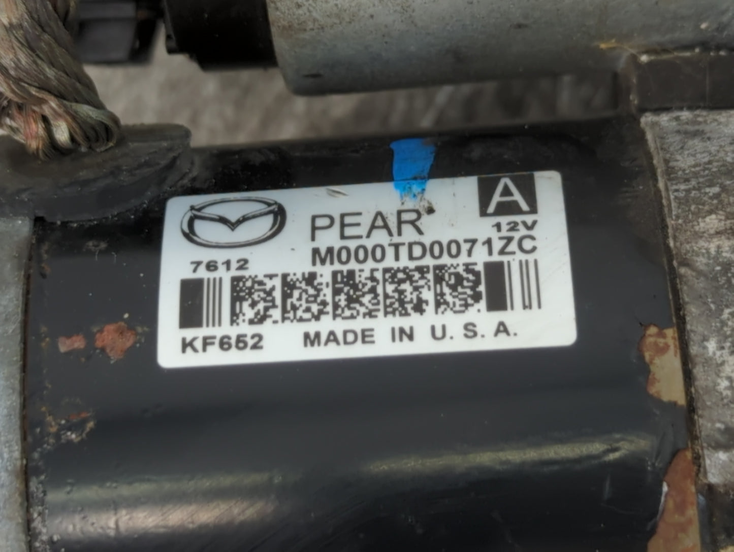 2012-2022 Mazda 3 Car Starter Motor Solenoid OEM P/N:M000TD0071ZC Fits Fits 2012 2013 2014 2015 2016 2017 2018 2019 2020 202