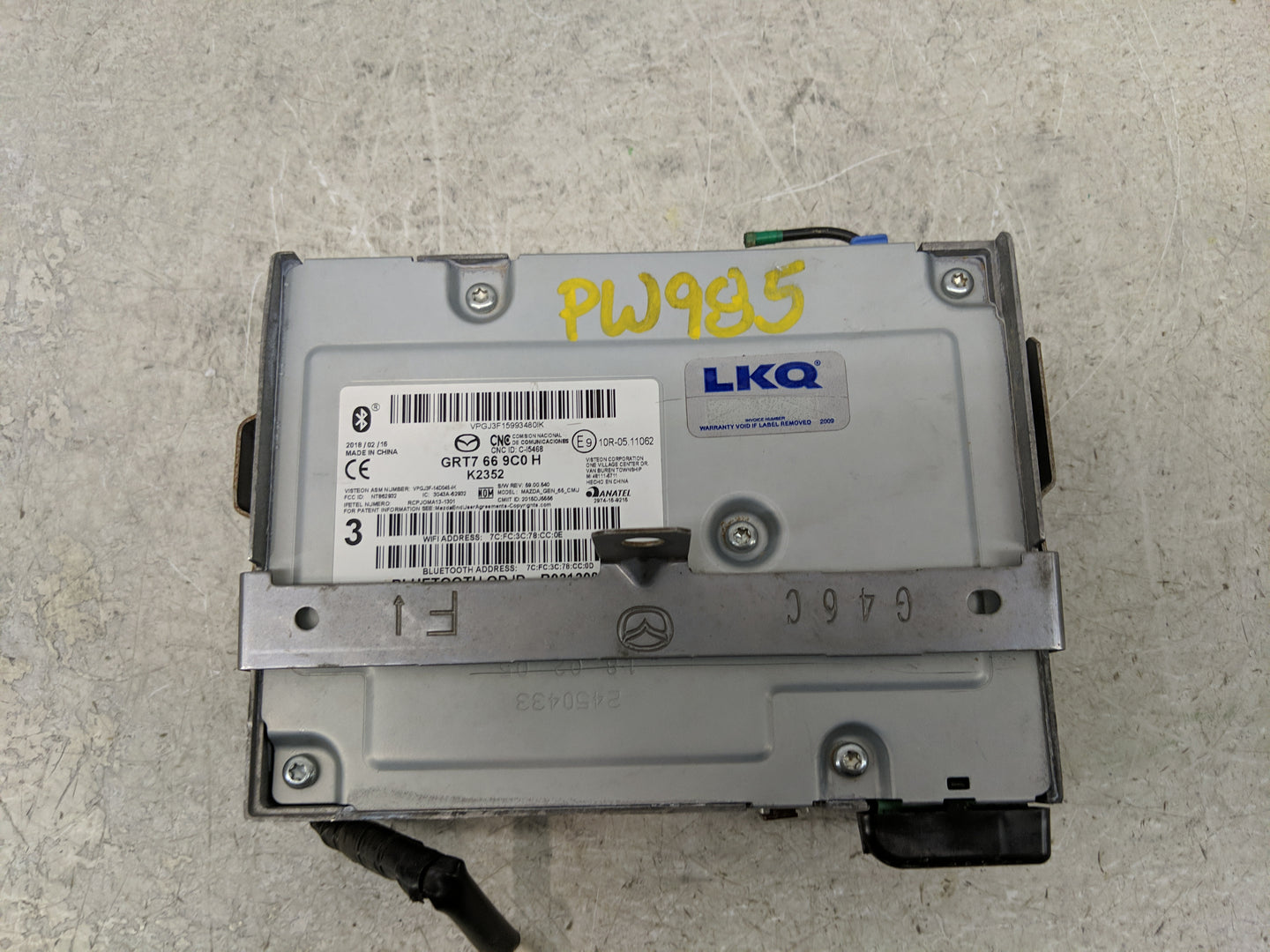 2016-2020 Mazda 6 Radio AM FM Cd Player Receiver Replacement P/N:GRT7 66 9C0 H Fits Fits 2016 2017 2018 2019 2020 2021 OEM U