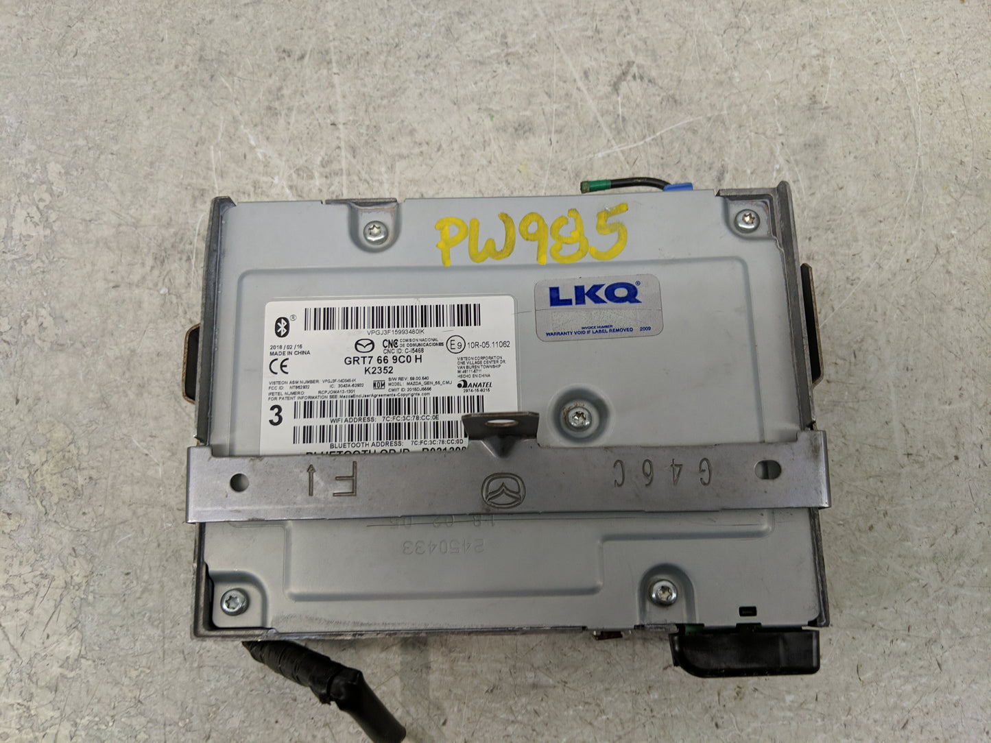 2016-2020 Mazda 6 Radio AM FM Cd Player Receiver Replacement P/N:GRT7 66 9C0 H Fits Fits 2016 2017 2018 2019 2020 2021 OEM U