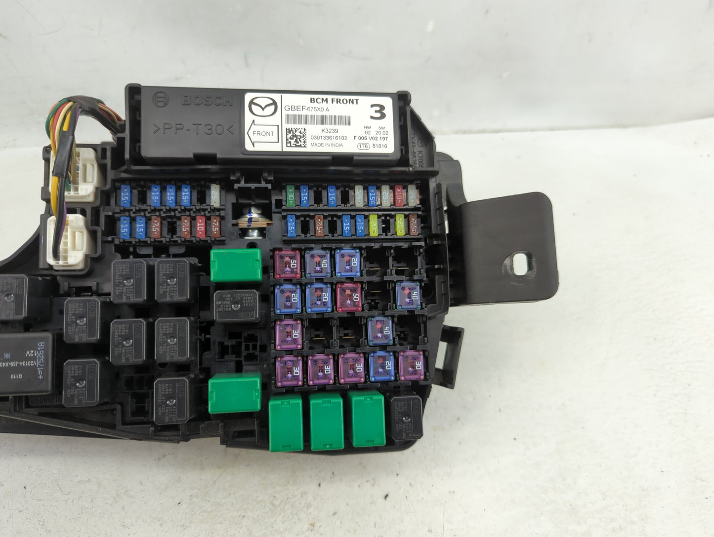 2017-2021 Mazda 6 Fusebox Fuse Box Panel Relay Module P/N:GBEF-675X0 Fits Fits 2016 2017 2018 2019 2020 2021 2022 OEM Used A