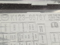 2013-2022 Mazda Cx-5 Fusebox Fuse Box Panel Relay Module P/N:K123-6676Y Fits OEM Used Auto Parts - Oemusedautoparts1.com