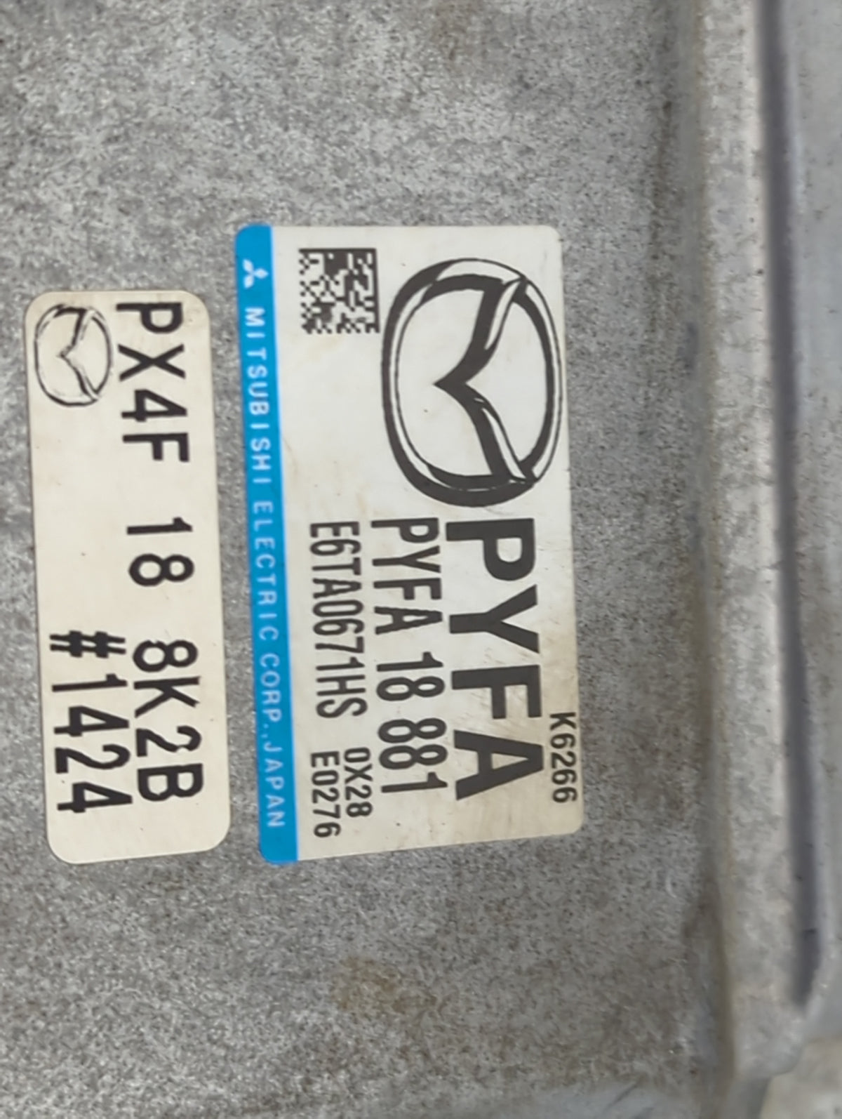 2018-2022 Mazda Cx-5 PCM Engine Control Computer ECU ECM PCU OEM P/N:PYFA18881 E6TA0671HS Fits 2018 2019 2020 2021 2022 OEM 