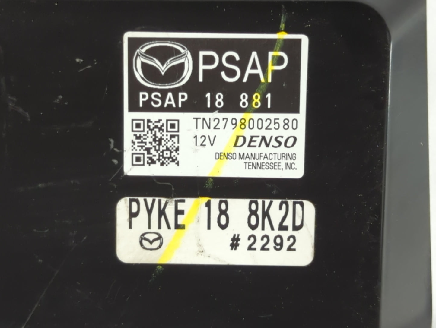 2010 Mazda Cx-7 PCM Engine Control Computer ECU ECM PCU OEM P/N:PSAP 18 881 PYKE 18 8K2D Fits OEM Used Auto Parts - Oemuseda