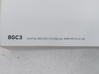 2018 Mazda Cx-9 Owners Manual Book Guide P/N:9999-95-011C-18 OEM Used Auto Parts - Oemusedautoparts1.com