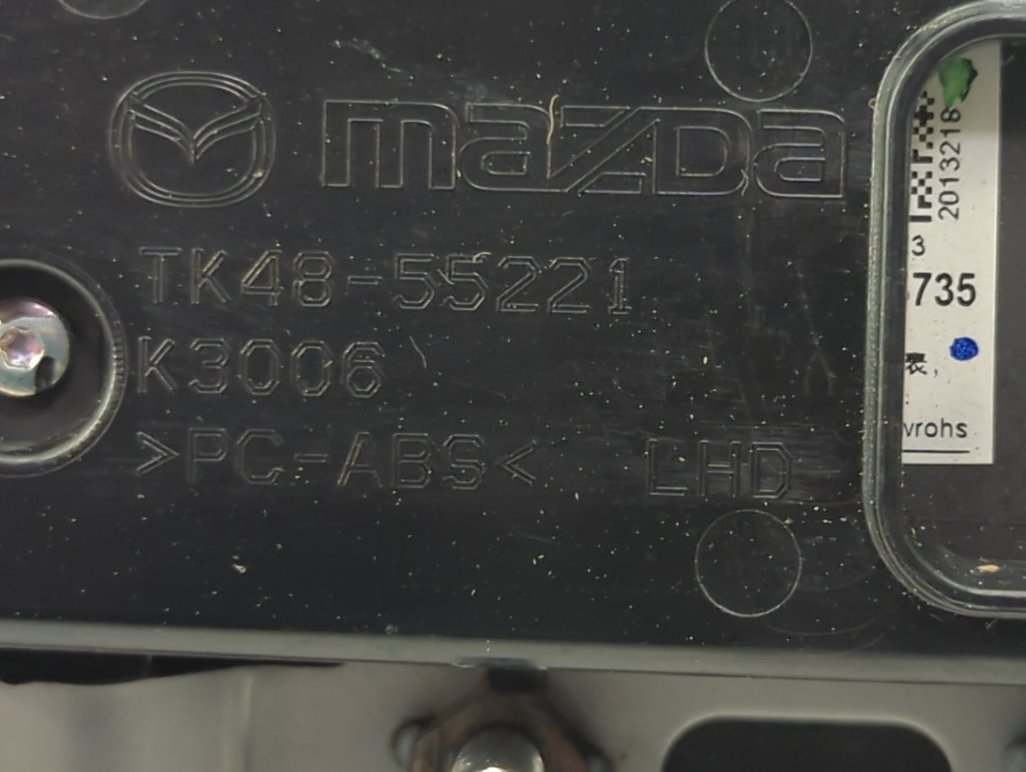 2018 Mazda Cx-9 Radio AM FM Cd Player Receiver Replacement P/N:TK48-55221 K3006 Fits OEM Used Auto Parts - Oemusedautoparts1