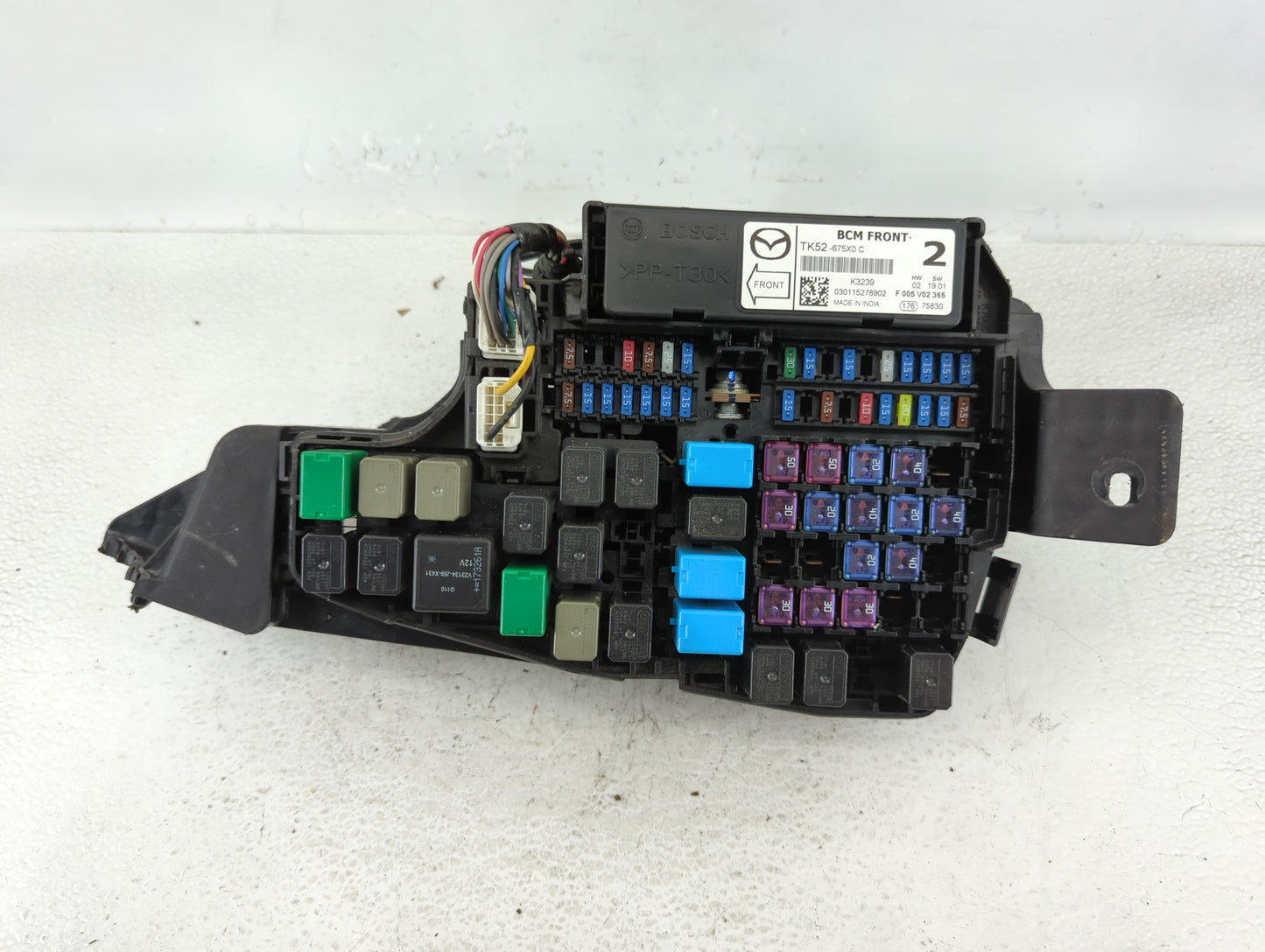 2016-2022 Mazda Cx-9 Fusebox Fuse Box Panel Relay Module P/N:030115278902 TK52-675X0 C Fits OEM Used Auto Parts - Oemusedaut