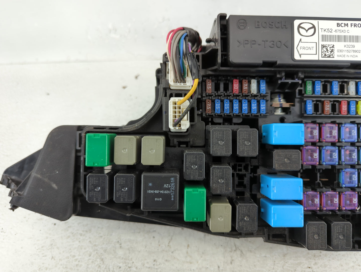 2016-2022 Mazda Cx-9 Fusebox Fuse Box Panel Relay Module P/N:030115278902 TK52-675X0 C Fits OEM Used Auto Parts - Oemusedaut