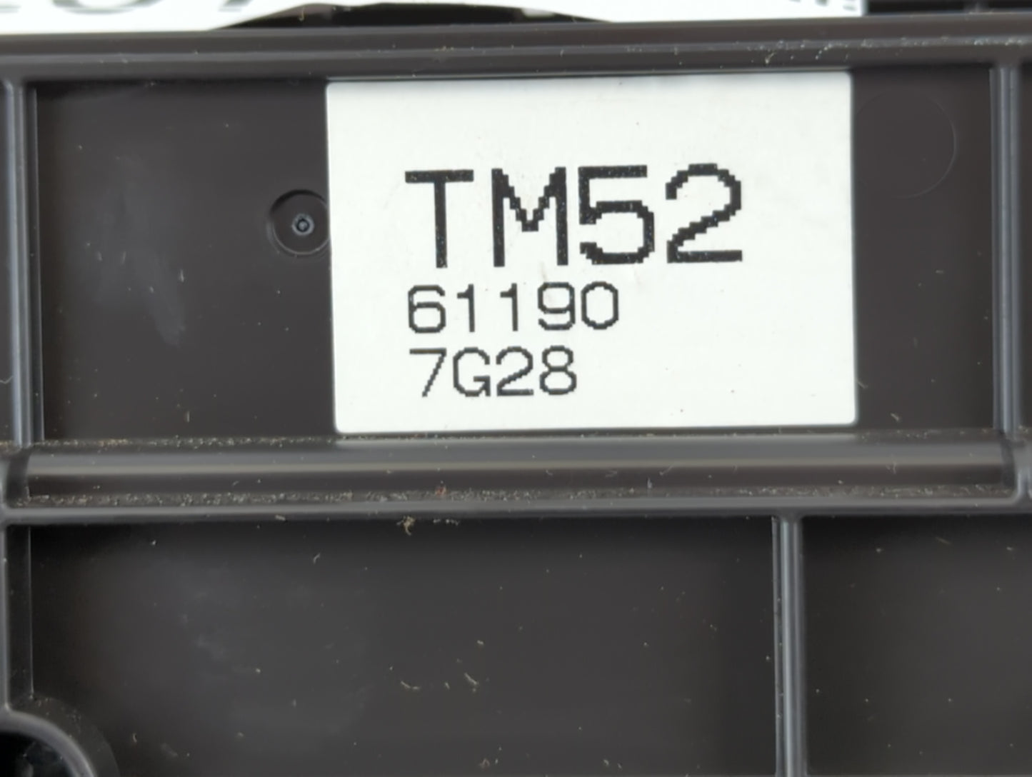 2018 Mazda Cx-9 Climate Control Module Temperature AC/Heater Replacement P/N:61190 7G28 TM52 Fits OEM Used Auto Parts - Oemu