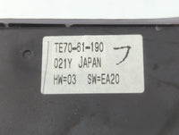 2010-2015 Mazda Cx-9 Climate Control Module Temperature AC/Heater Replacement P/N:TE70-61-190 Fits OEM Used Auto Parts - Oem