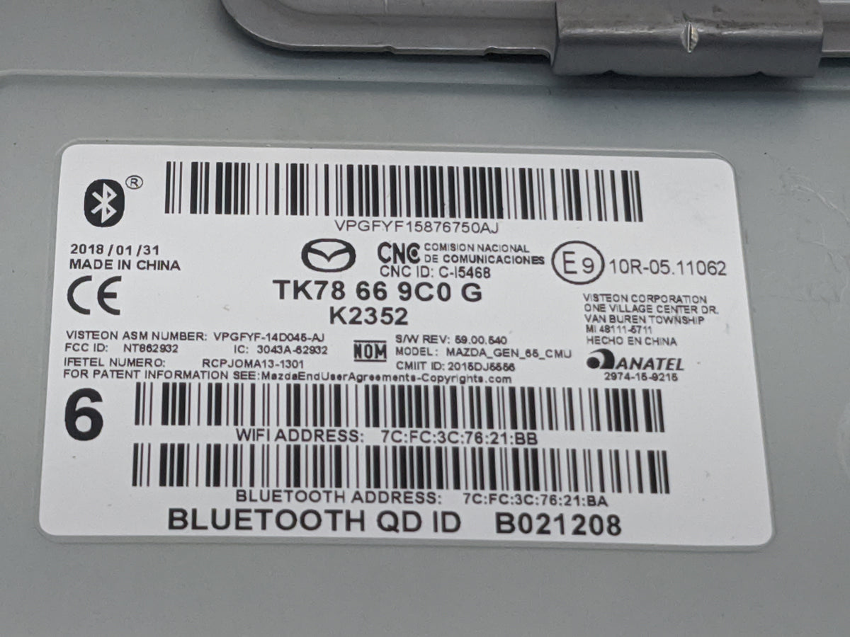 Mazda Cx9 Radio Speaker Amplifier 1508856 - Oemusedautoparts1.com