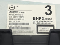 2018 Mazda Mazda3 Radio AM FM Cd Player Receiver Replacement P/N:BHP3-669G0 MD4203/46, KA087 Fits OEM Used Auto Parts - Oemu