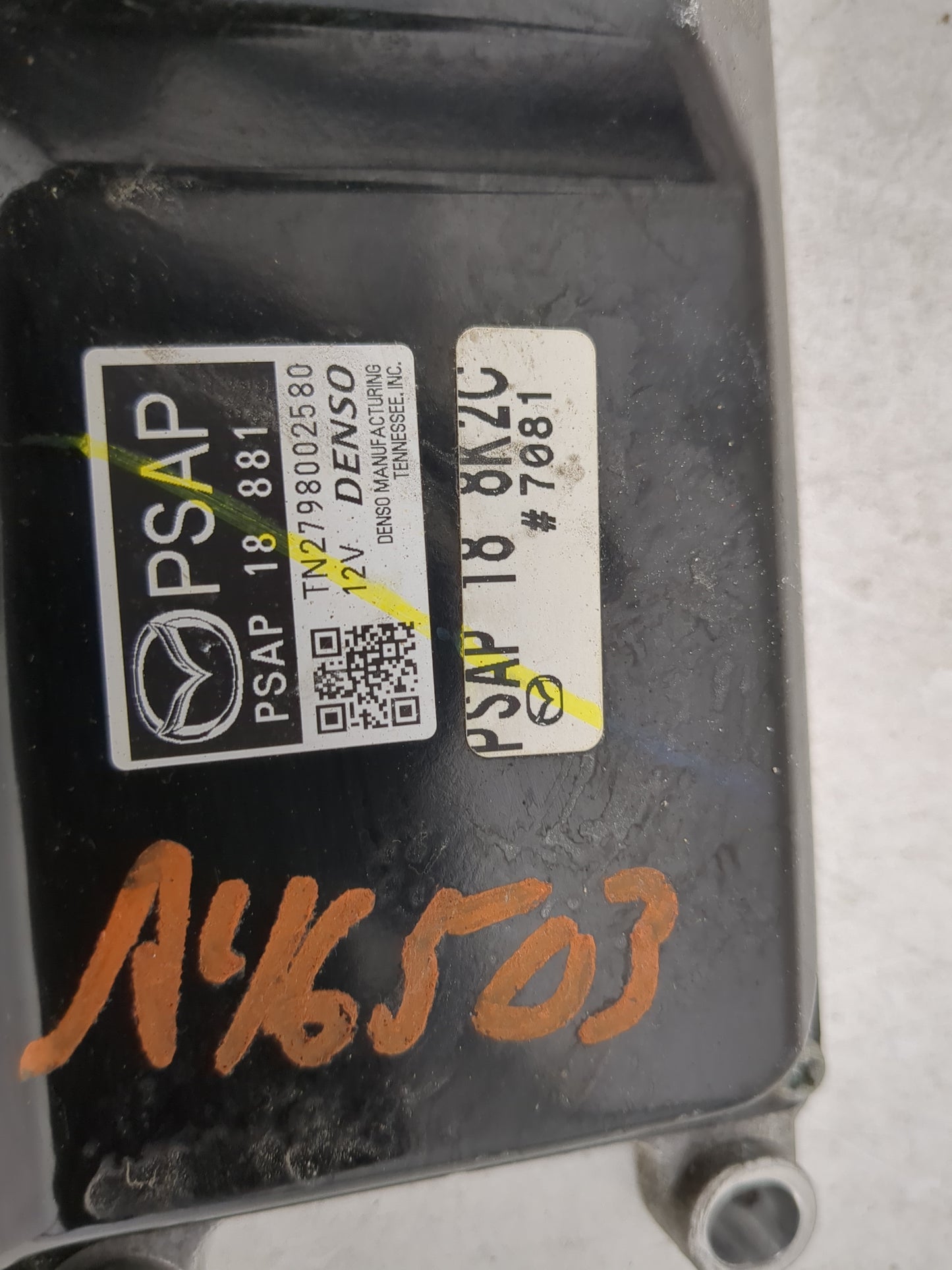 2018 Mazda Mazda3 PCM Engine Control Computer ECU ECM PCU OEM P/N:PSAP1888L TN2798002580, PSAP188K2C Fits Fits 2016 OEM Used