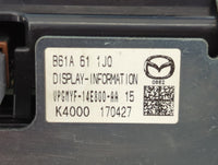 2018 Mazda Mazda3 Information Radio Display Screen Black - Oemusedautoparts1.com