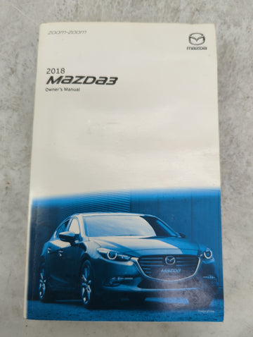 2018 Mazda Mazda3 Owners Manual Book Guide P/N:8GE4-EA-17FM 9999-95-038C-18 OEM Used Auto Parts - Oemusedautoparts1.com