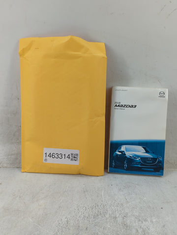 2018 Mazda Mazda3 Owners Manual Book Guide P/N:8GE4-EA-17FM 9999-95-038C-18 OEM Used Auto Parts