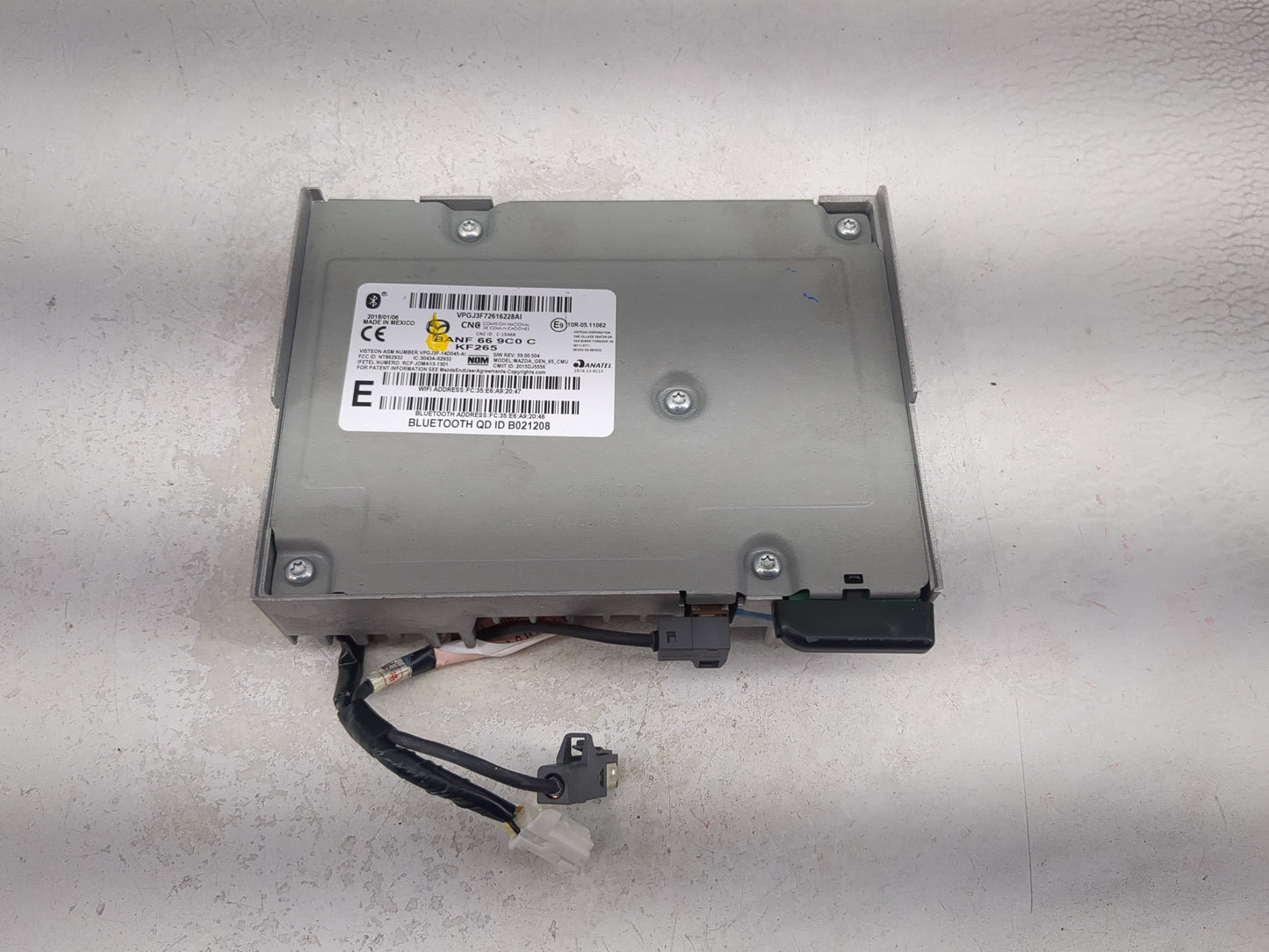 2018 Mazda Mazda3 Radio AM FM Cd Player Receiver Replacement P/N:BANF669C0C KF265, VPGJ3F72616228AI, VPGJ3F-14D045-AI Fits O