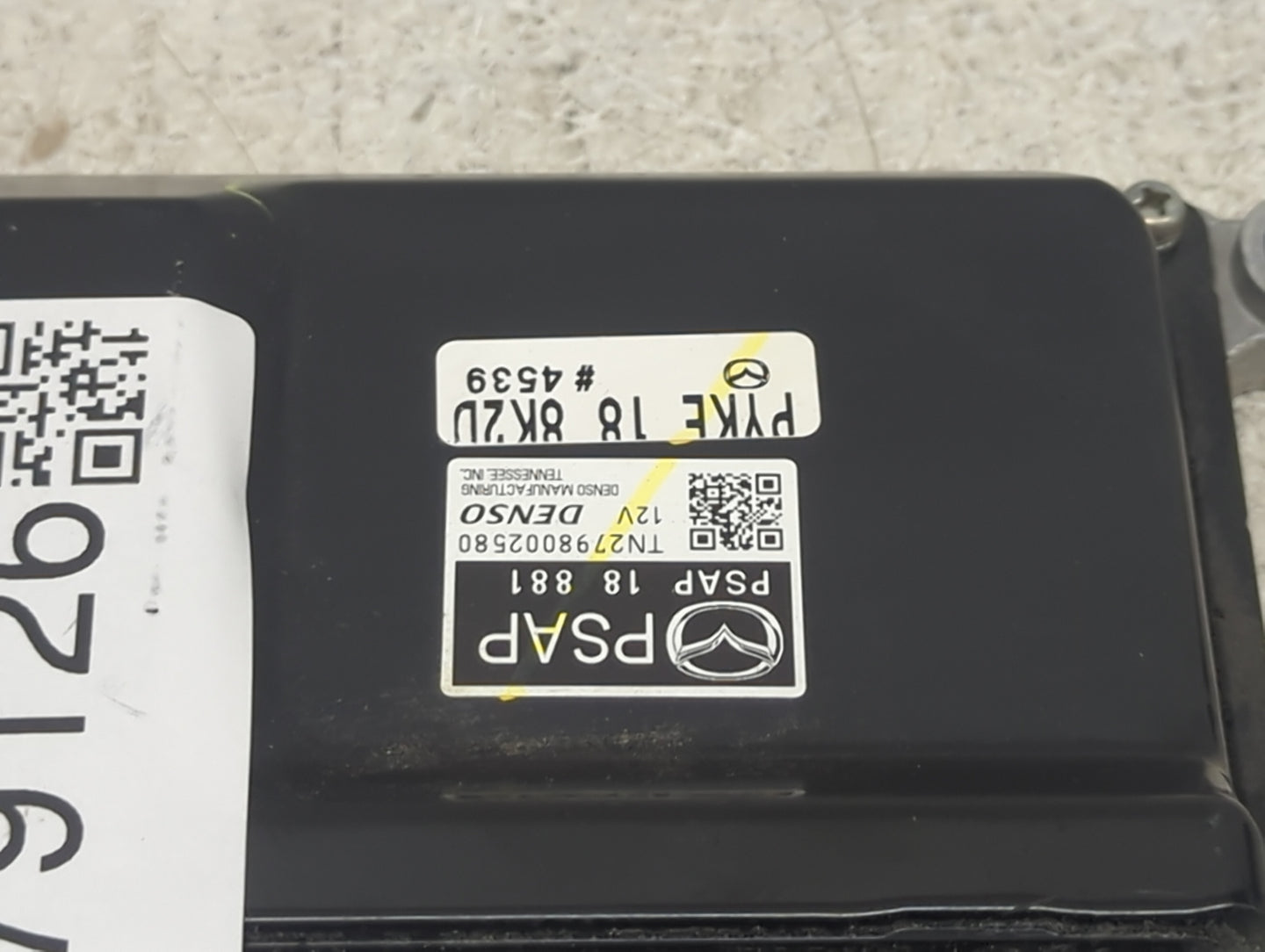 2018 Mazda Mazda3 PCM Engine Control Computer ECU ECM PCU OEM P/N:PYKE188KZU PSAP18881, TN279800258D Fits OEM Used Auto Part