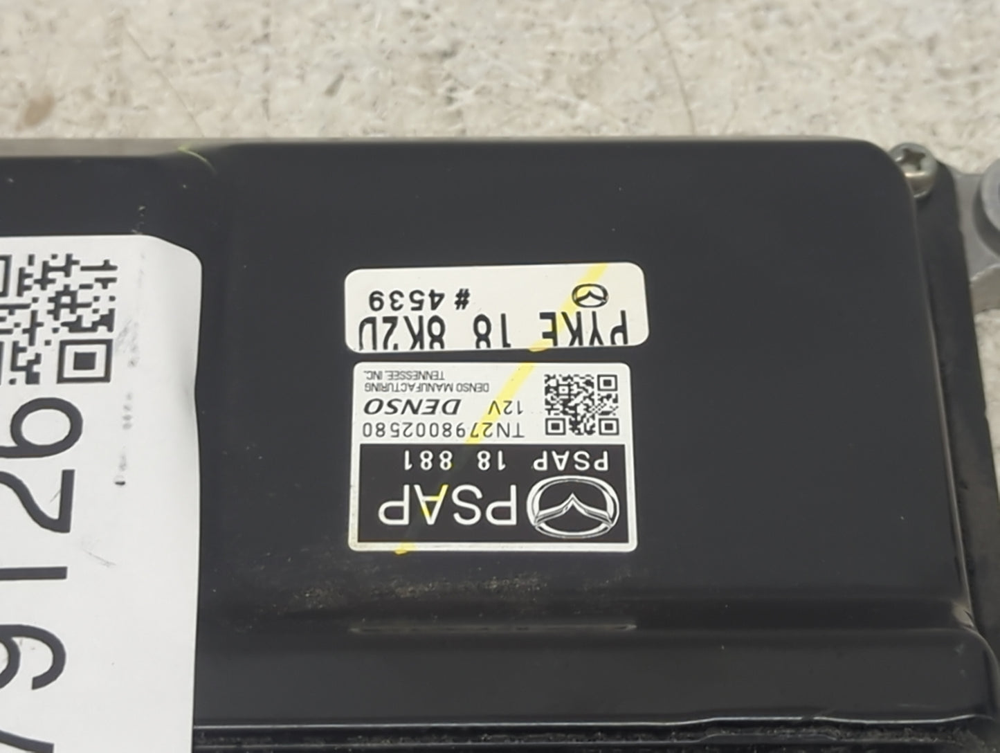 2018 Mazda Mazda3 PCM Engine Control Computer ECU ECM PCU OEM P/N:PYKE188KZU PSAP18881, TN279800258D Fits OEM Used Auto Part