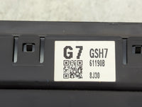 2018 Mazda Mazda6 Climate Control Module Temperature AC/Heater Replacement P/N:GSH7 61190B Fits OEM Used Auto Parts - Oemuse